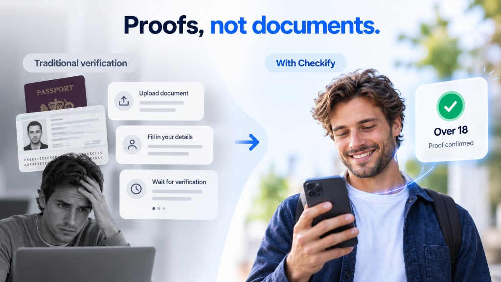 Comparison between traditional document verification and Checkify proof-based verification