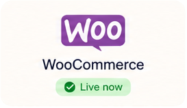 WooCommerce — Live now