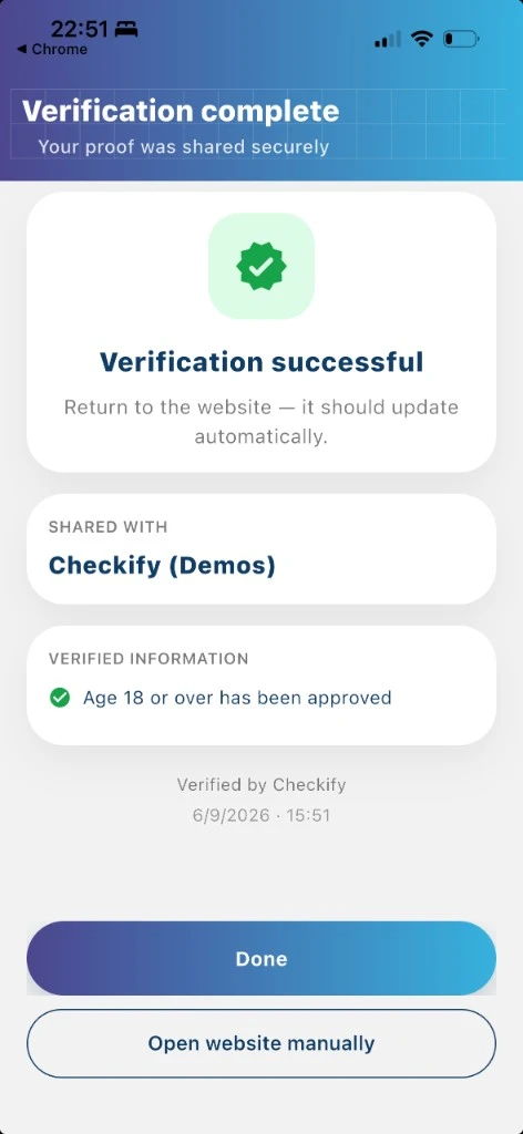 Verified Checkify proof result